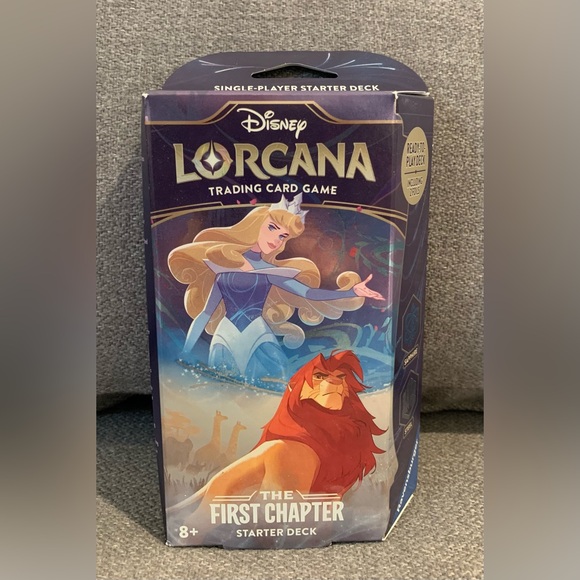 Disney Lorcana The First Chapter Starter Deck Sapphire & Steel NEW w/ Booster - Picture 5 of 6